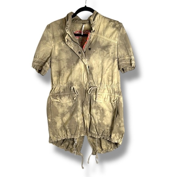 Free People Festival Anorak in Army Combo Size 4 - Picture 3 of 7